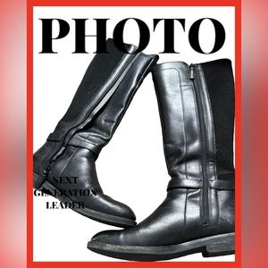 Cole Haan Women's Size 7.5  Black Knee High Riding Boots